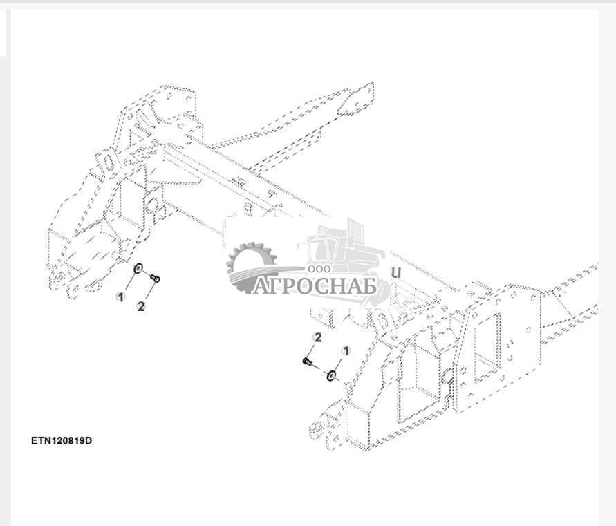 Крепления переднего моста 
